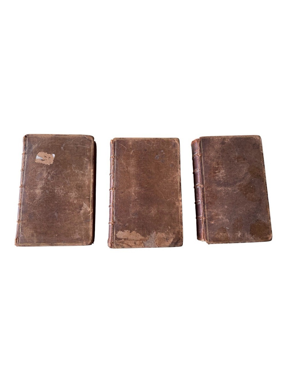 1737 Spectacle de la Nature Antique Leather Books 3 Vol Set Rare Copper Plates